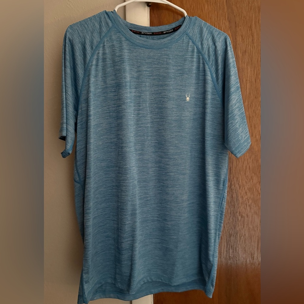 Spyder Teal Blue Athletic T-Shirt